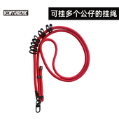 玩偶挂绳痛带娃娃肩带打孔多洞斜挎可背可调节公仔胡萝卜红色挂件