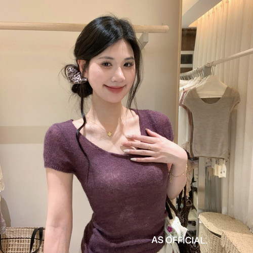 AS OFFICIAL-多色入——美女感身材软糯糯·纯欲百搭小衫