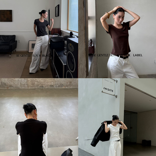 GENTLE SE黑标极简经典 SUN T恤 修身 软糯百搭短袖