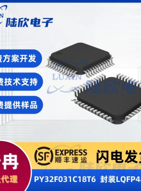 普冉PY32F031C18T6芯片封装LQFP48单片机mcu方案开发设计烧录编带