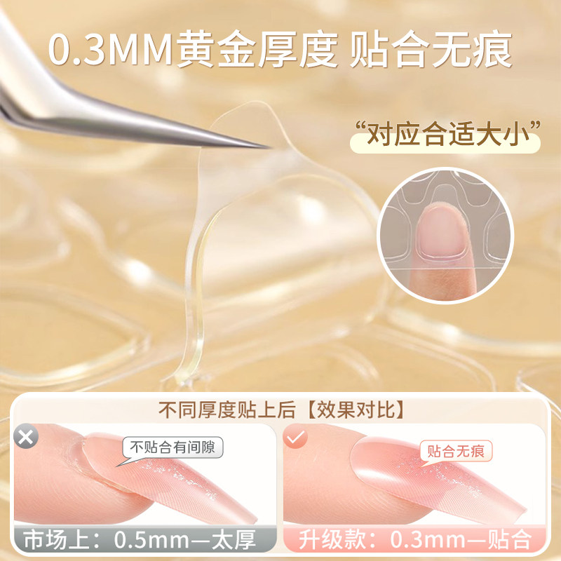 UV Curing Jelly Glue for Press On Nails Kraft Paper - Product image 3