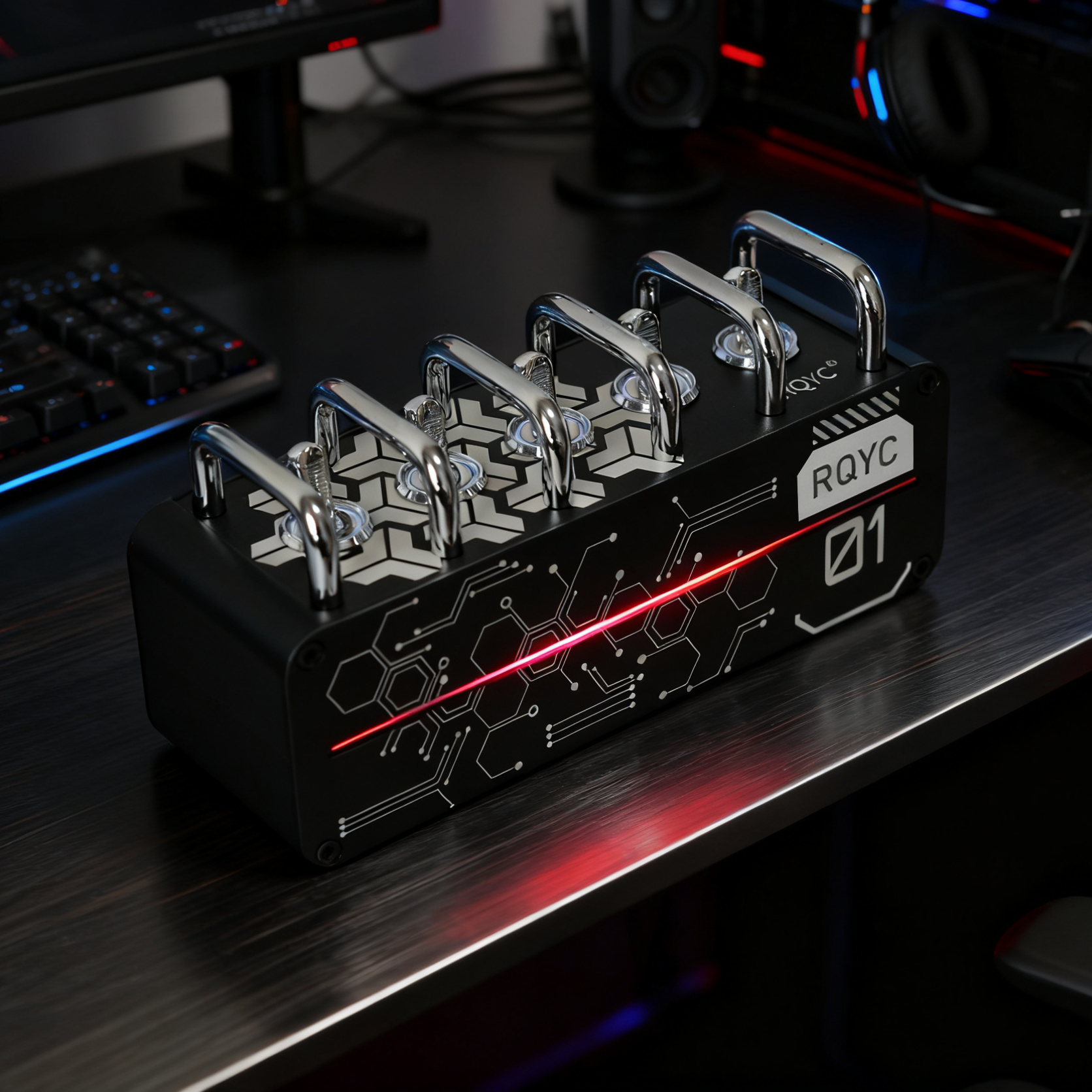 桌搭摆件USB开关集线器插排电竞房电脑桌面氛围灯送朋友金属机身,电脑硬件/显示器/电脑周边,其它电脑周边,淘宝优惠券,粉丝福利购,淘宝优惠卷