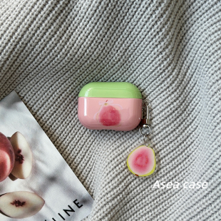 女撞色保护套个性 Asea小众ins夏日清新芭乐适用airpods 4代无线蓝牙保护壳新款 三 男 pro2耳机套苹果二