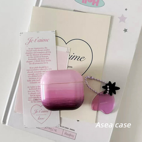 葡萄紫晕染Airpods4代耳机保护套