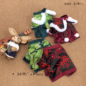 DEMI原创定制宠物法斗巴哥英斗恶霸新年拜年服公主裙新中式 外套