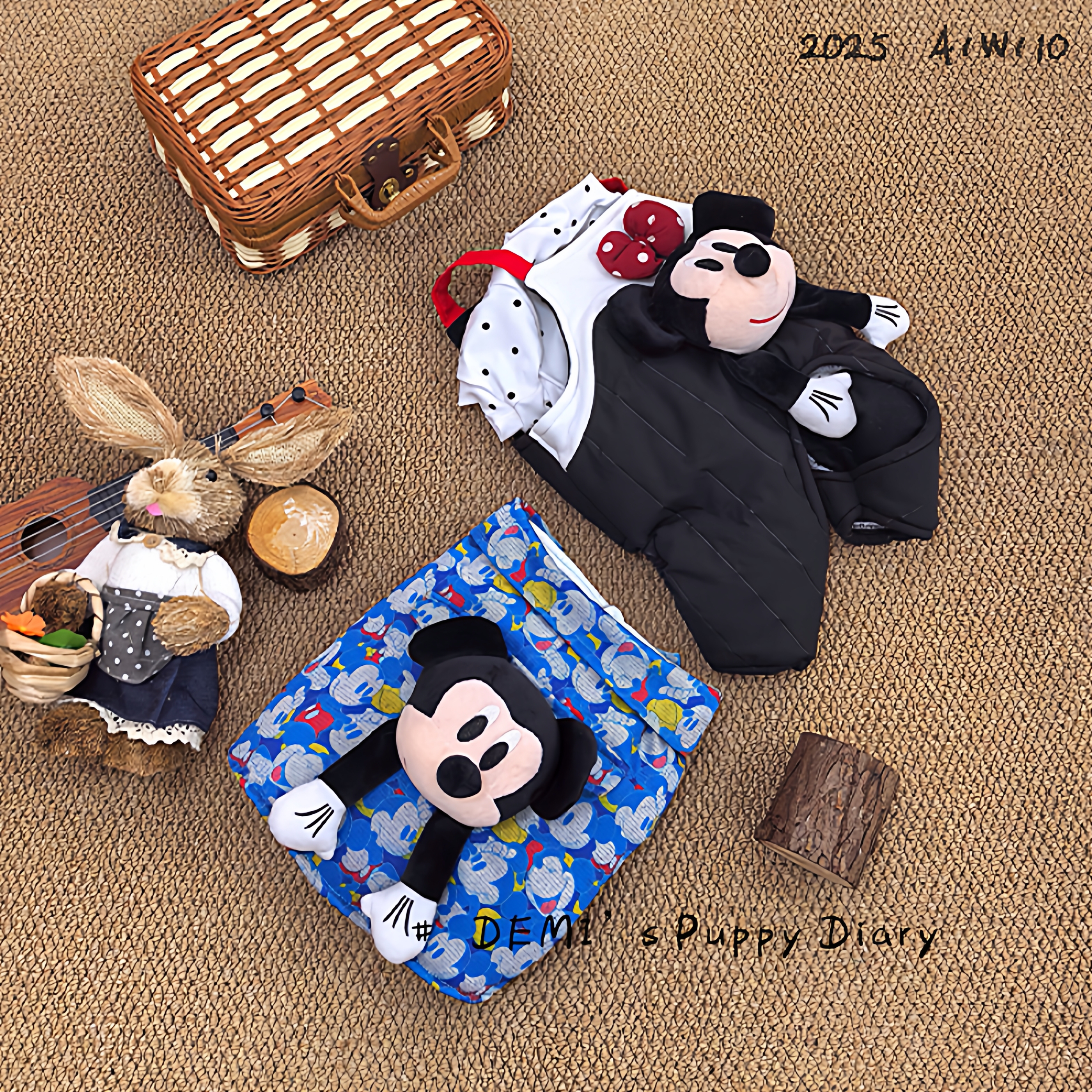 DEMI原创定制卡通厚款背带裤外套