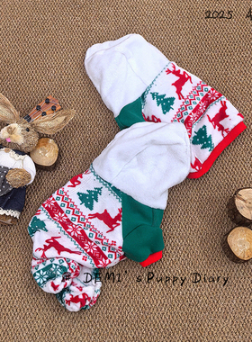 DEMI原创定制宠物法斗巴哥英斗恶霸冬季圣诞节毛绒连帽卫衣四脚裤