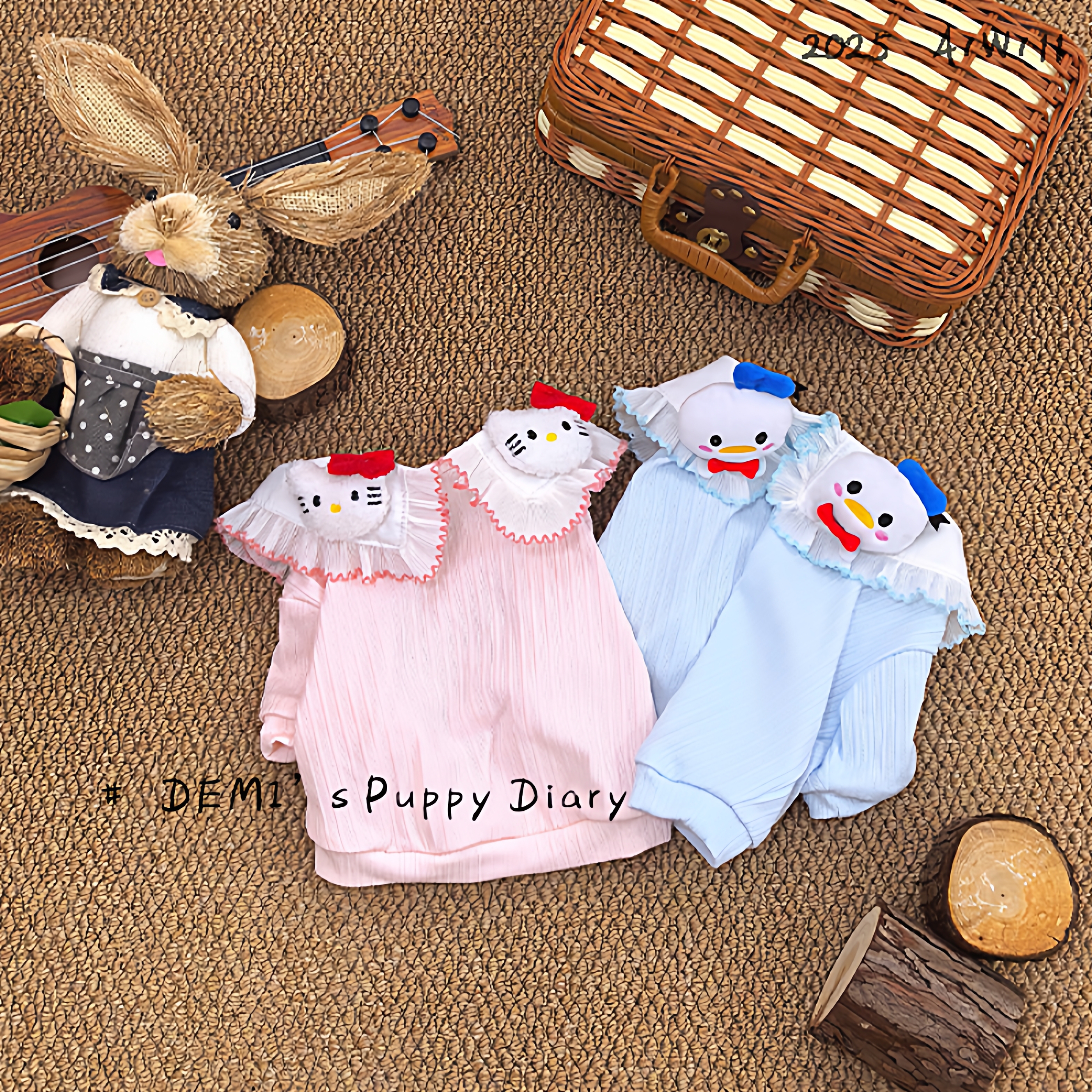 DEMI原创定制可爱卡通娃娃领内搭