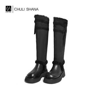 25SS冬季 牧野 圆头长筒加绒雪地靴 SHANA CHULI