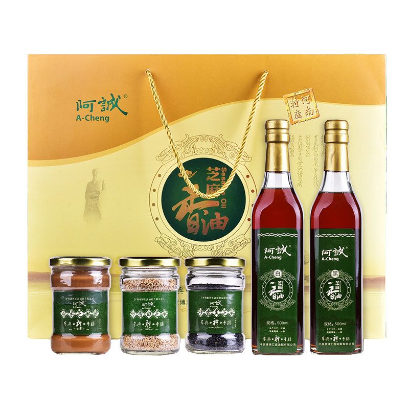 芝麻香油礼盒驻马店特产一级压榨