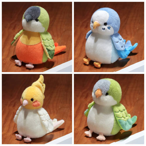 卡通小鸟玄凤鹦鹉毛绒玩具