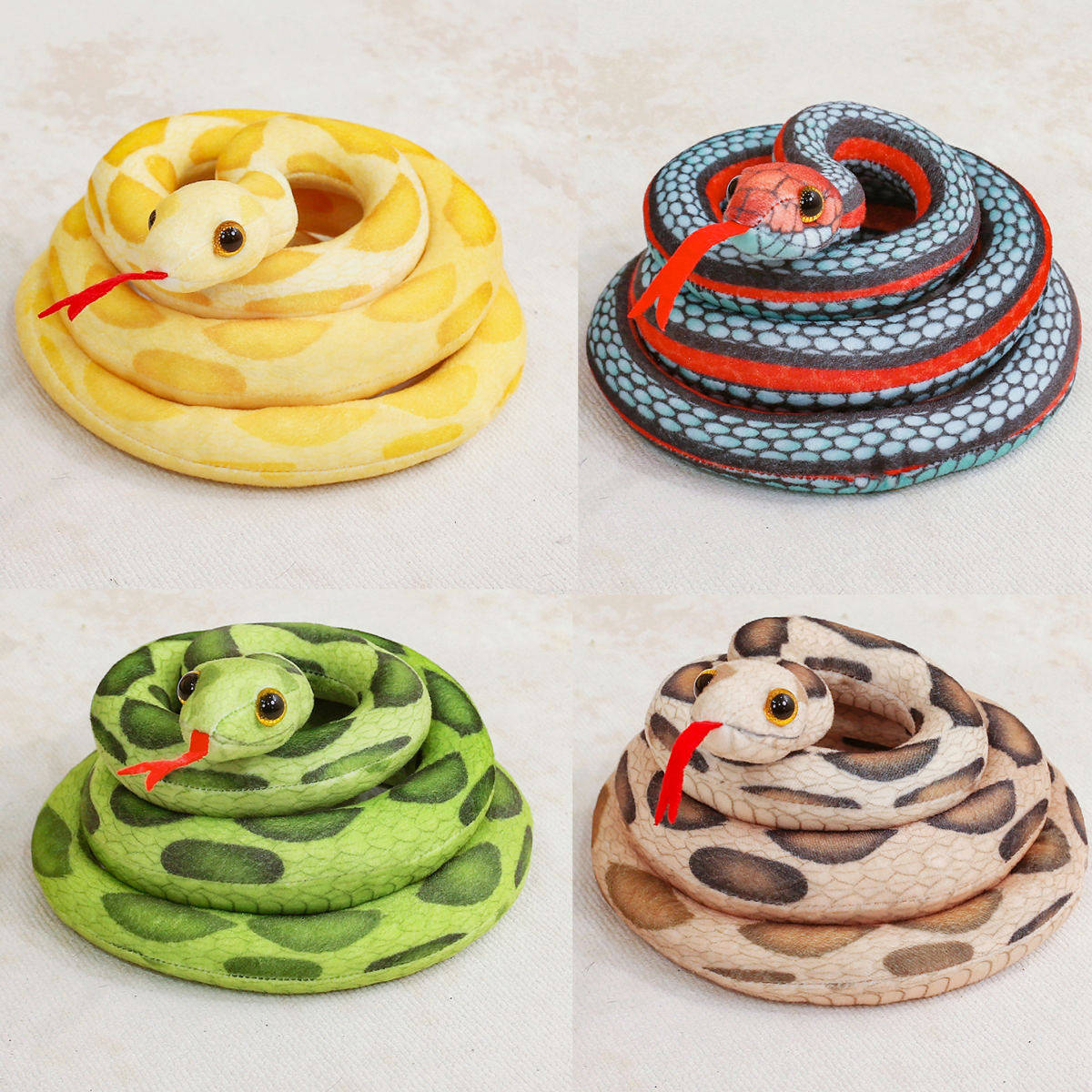 黄金蟒玩具冰火蛇毛绒玩具仿真蛇动物模型吓人假蛇蟒蛇整蛊礼物