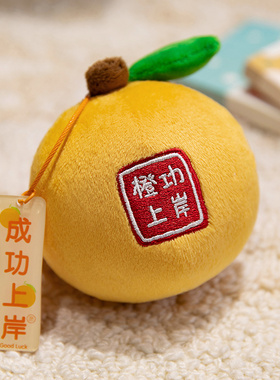 成功上岸】考试祝福趣味挂件毛绒公仔好运爆棚超常发挥玩具布娃娃