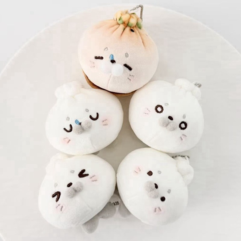 可爱包子海豹玩偶挂件毛绒公仔趣味解压挂饰小笼豹布娃娃礼物