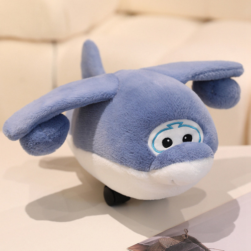 会跑的毛绒飞机玩具带滑轮飞机创意儿童潮玩客机玩偶布娃娃礼物