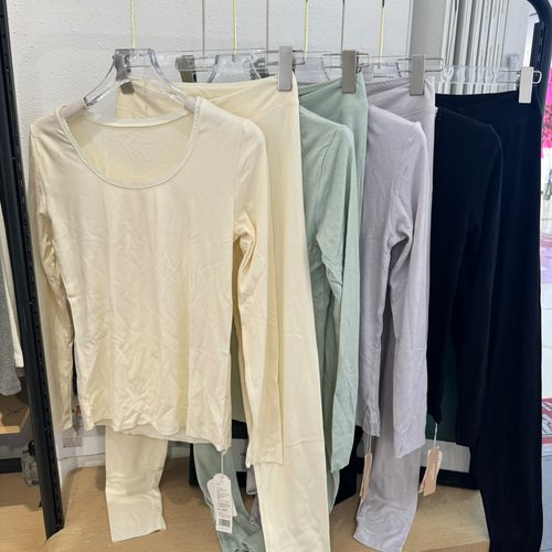 特价优织物8229磨毛打底套装女圆领花边高弹发热亲肤套装秋衣秋裤