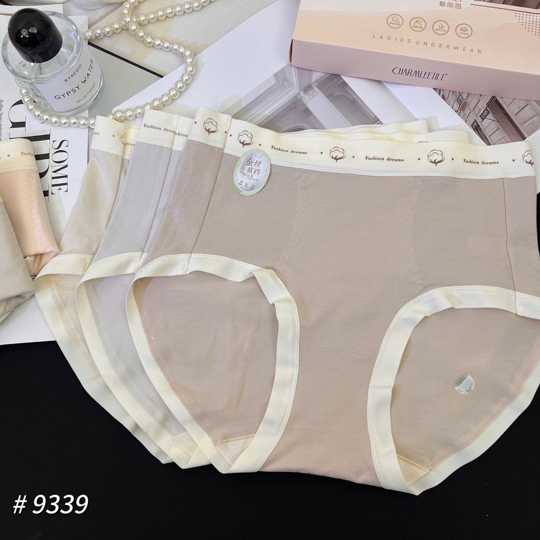 魅丽翘9339五条装纯棉中高腰舒适透气无痕少女学生蚕丝底裆三角裤,女士内衣/男士内衣/家居服,女三角裤,淘宝优惠券,粉丝福利购,淘宝优惠卷
