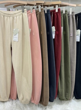 品木75236羊羔绒绒裤双面短毛绒舒适柔软保暖居家外穿休闲懒懒裤