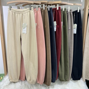 品木75236羊羔绒绒裤双面短毛绒舒适柔软保暖居家外穿休闲懒懒裤