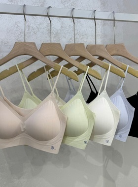 美月馨3832无痕轻薄裸感内衣果冻条美背夏固定杯裹胸罩女士抹胸潮