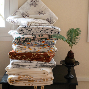 小清新田园全棉天竺棉被套单件 纯棉针织棉被罩亲肤200x230cm被单