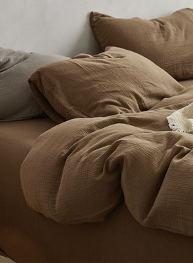 A类全棉双层纱被套 2025新款纯棉双人220x240纱布被罩200x230cm