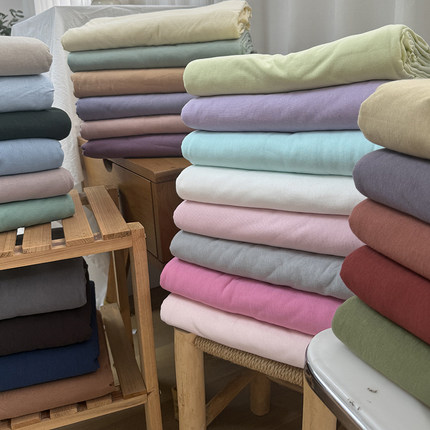 裸睡A类全棉天竺棉床单 100%棉纯棉双人被单针织单人宿舍四季通用