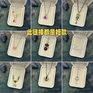 短款 项链日常OL时尚 锁骨链学生外贸尾货孤品 简约吊坠款