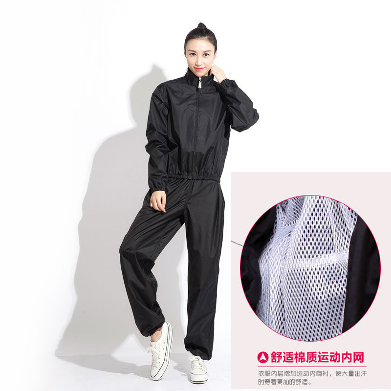 爆汗服出汗服女控重桑拿发汗服降体套装男衣发热汗裤排暴汗运动服