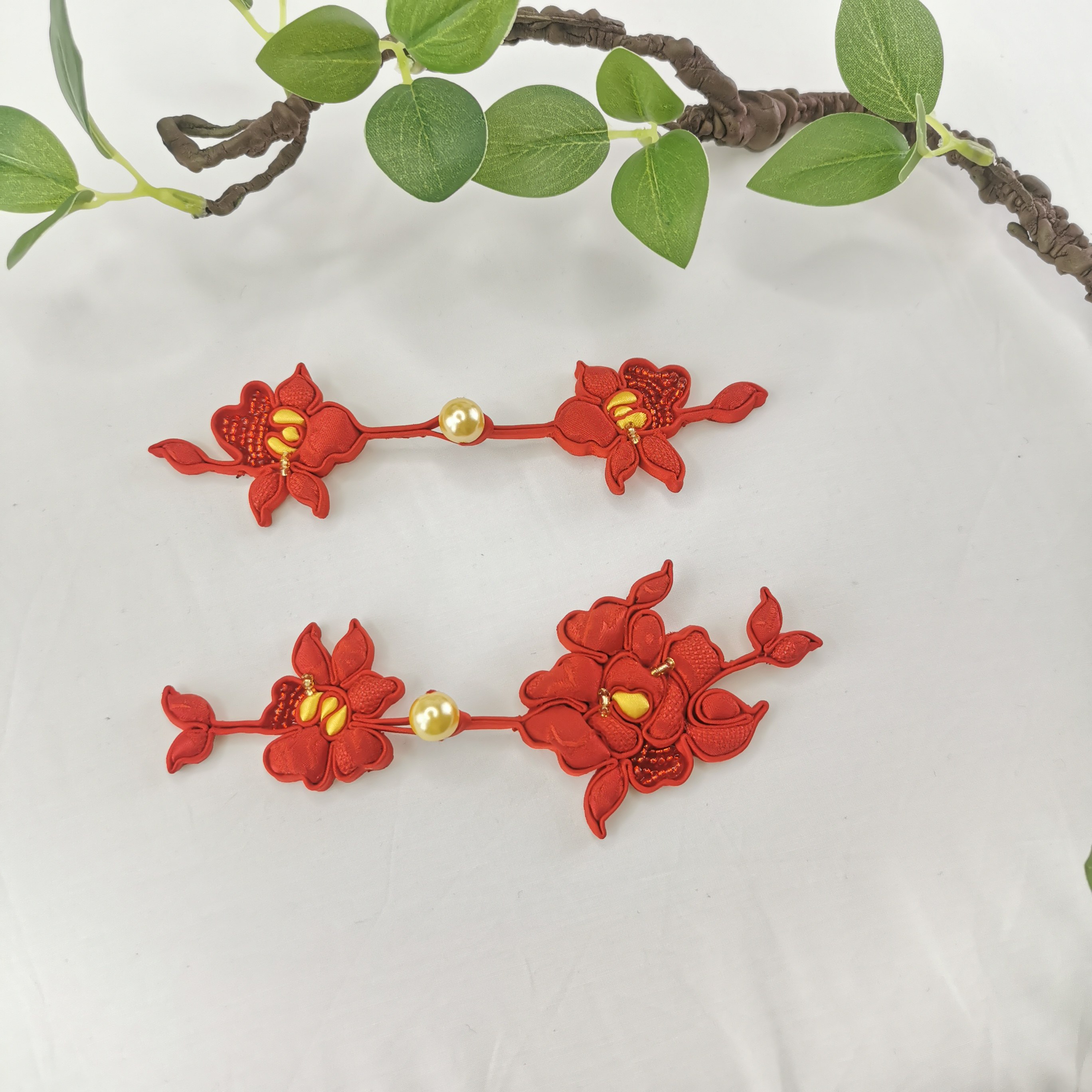 西子林旗袍盘扣【结婚红色盘扣1旗袍定制/加工