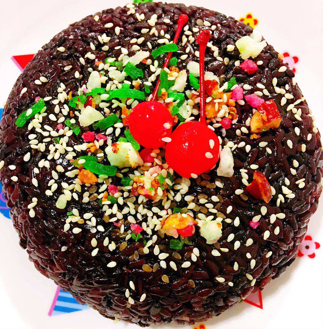 手工芋泥夹心黑米八宝饭 方便米饭 血糯八宝饭 福建特色小吃500克