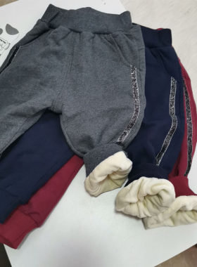 加厚可开档男童秋冬棉裤
