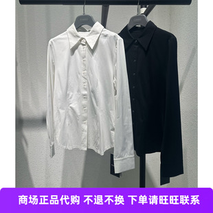 允硕专柜优雅白色通勤衬衫衬衣上衣基础款国内代购（折330）