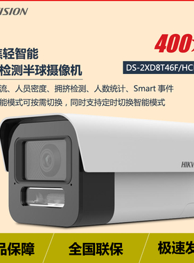 海康威视DS-2XD8T46F/HCD-IS 400万定焦人员检测客流网络摄像机