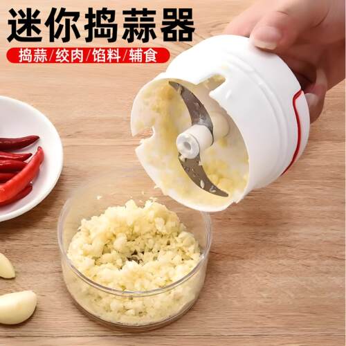 家用小型塑料蒜蓉捣碎器
