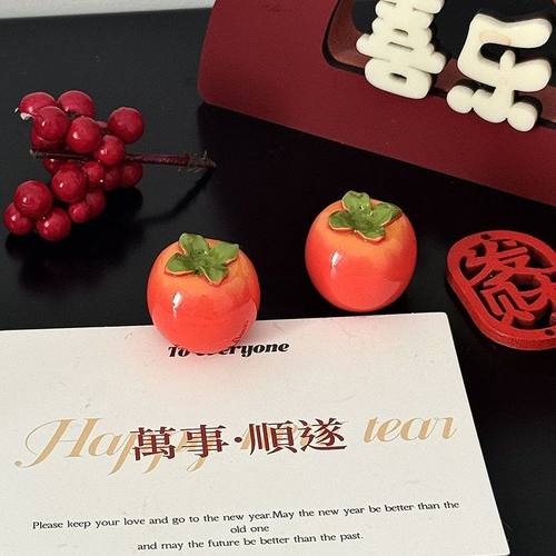 万事顺荔水果工位桌面摆件解压