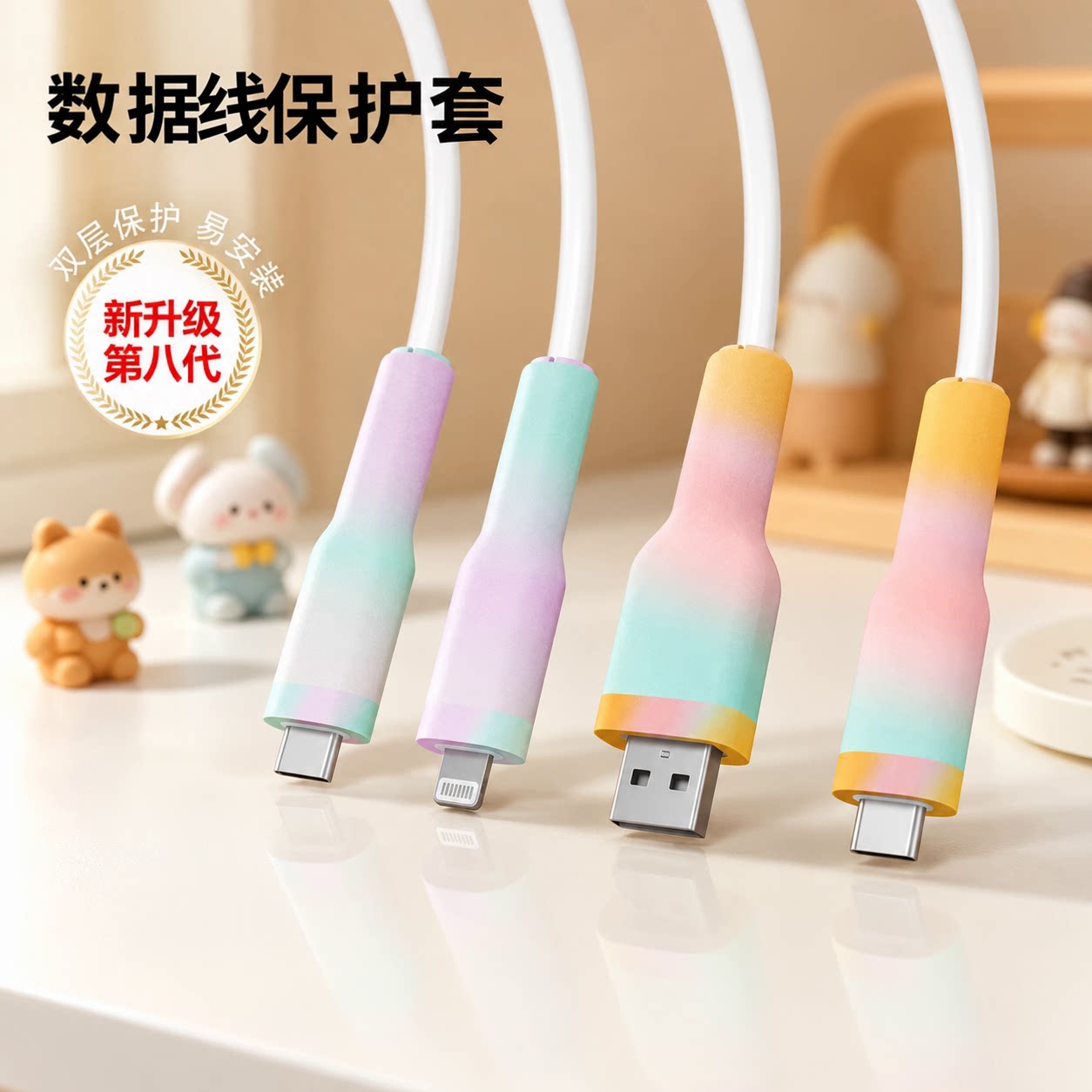数据线充电头防断裂修复缠绕器