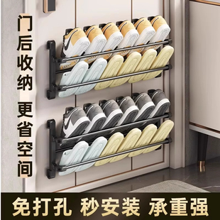 门后鞋 收纳挂墙浴室拖鞋 门上鞋 架子 架可折叠家用简易折叠壁挂式