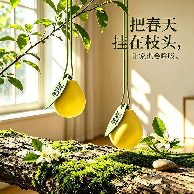 车载香薰车载柚子扩香石香薰片
