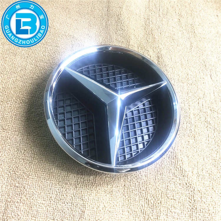 适用奔驰C级E级GLE GLSGLA CLA GLGLK GLC中网标志车头大标前车标