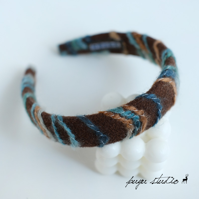 朴遇原创手工复古毛线针织发箍