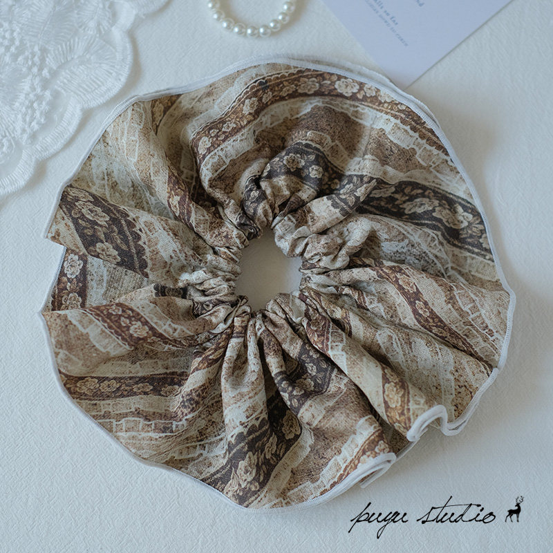 《焦糖玫瑰》原创小众复古文艺玫瑰花朵裙摆大肠圈方巾发绳发饰,饰品/流行首饰/时尚饰品新,发饰,淘宝优惠券,粉丝福利购,淘宝优惠卷