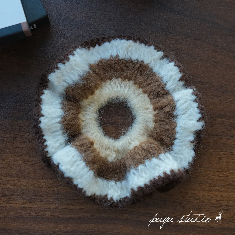 朴遇 秋冬新品咖色针织手工毛线重工大肠圈发圈皮筋扎头头绳发饰,饰品/流行首饰/时尚饰品新,发饰,淘宝优惠券,粉丝福利购,淘宝优惠卷