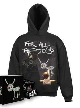 Drake 公鸭 For all the dogs美式加绒连帽卫衣男女ins欧美嘻哈秋