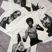 人物短袖 kanye T恤 致敬DIY经典 成龙 李小龙 xxxtentacion 刘玉玲