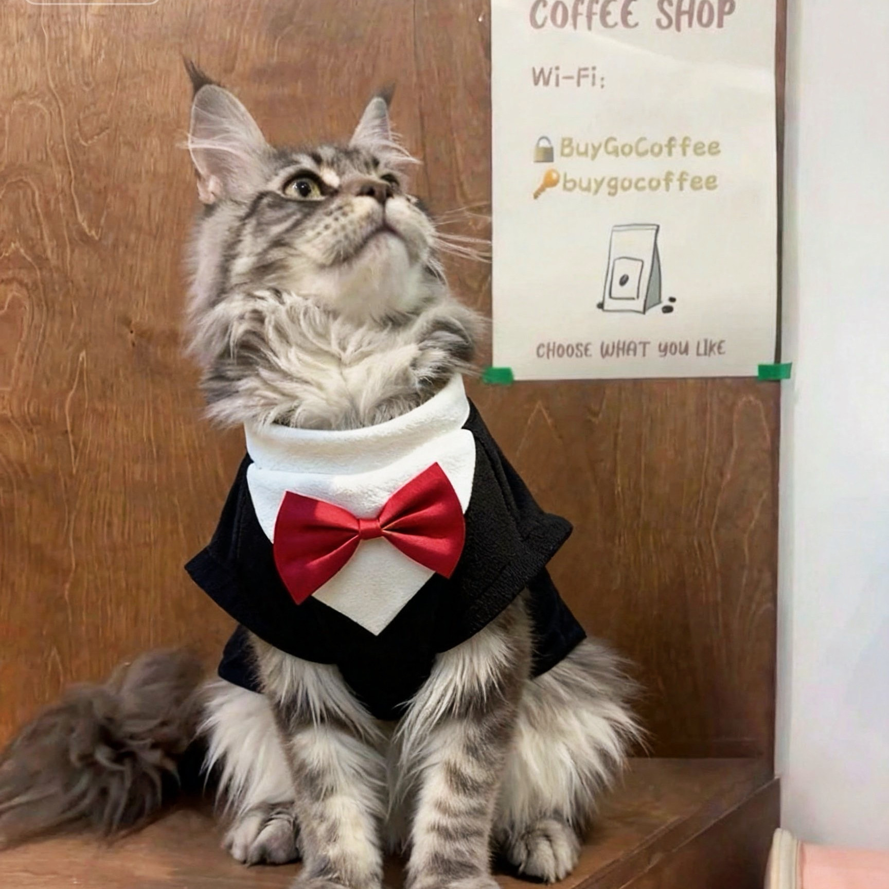 猫咪衣服公猫帅气西装礼服小猫幼猫蓝猫缅因猫银渐层暹罗猫春秋装图片