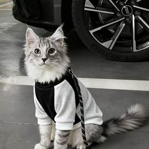公猫帅气猫咪衣服蓝猫暹罗猫缅因猫小猫狸花猫银渐层豹猫橘猫冬装