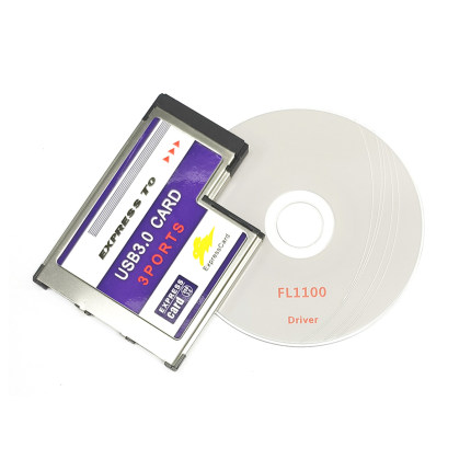 笔记本Express转USB3.0扩展卡ExpressCard 54 3口USB3.0扩展卡