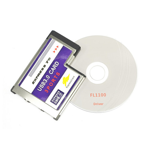 笔记本Express转USB3.0扩展卡ExpressCard 54 3口USB3.0扩展卡