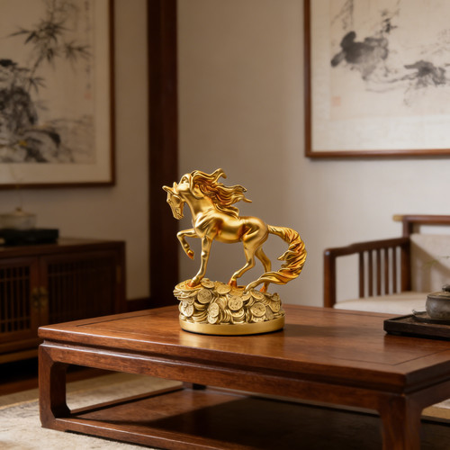 2026马年摆件发财家居摆件马成功马上发财客厅摆件电视柜酒柜摆件